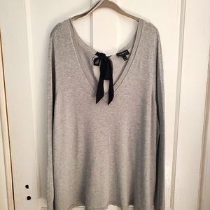 Grey V-Neck Sweater